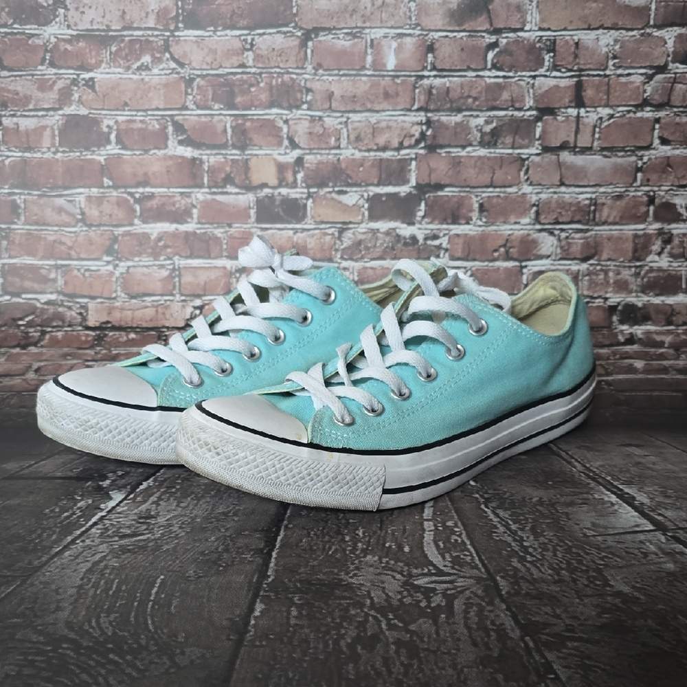 Converse Women's Sneakers in Light Blue and White